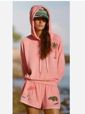 Celadine Embroidered Terry Sweatshirt